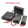 Корпус для батареек AA на 1/2/3/4 слота, держатель для батареек AA на 1,5 В/3 В/4,5 В/6 В, коробка для батареек AA, корпус для хранения батареек AA с переключателем