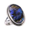 Natural Labradorite Gemstone Handmade 925 Solid Sterling Silver Ring Size 7 K6h04