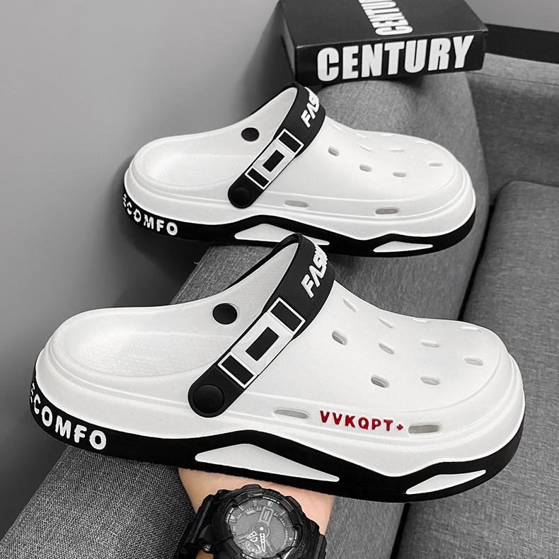 Удобные повседневные нескользящие тапочки унисекс из ЭВА с дышащей стелькой и мягкой подошвой, пляжные сандалии