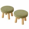 Soft Solid Wood Small Foot Stool Non-Skid Large Load Bearing Low Seat Comfortable Thickened Sponge Cushion