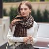 New Tassel Winter Imitation Cashmere Scarf Thickened Warm Shawl Houndstooth Scarf for Women