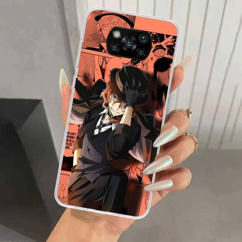 Чехол для телефона Bungo Stray Dogs Манга для Xiaomi Poco X5 X6 X7 Pro F7 Ultra M7 Redmi 15 15C 13 13C 12 12C 10 10A 10C 9 9A 9C 9T Shel