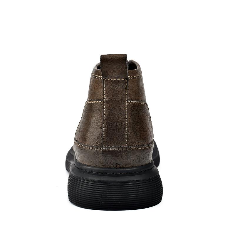 Мужские ботинки чукка, повседневные нарядные ботильоны, полусапоги, кожаная обувь для мужчин, классическая мужская деловая рабочая обувь