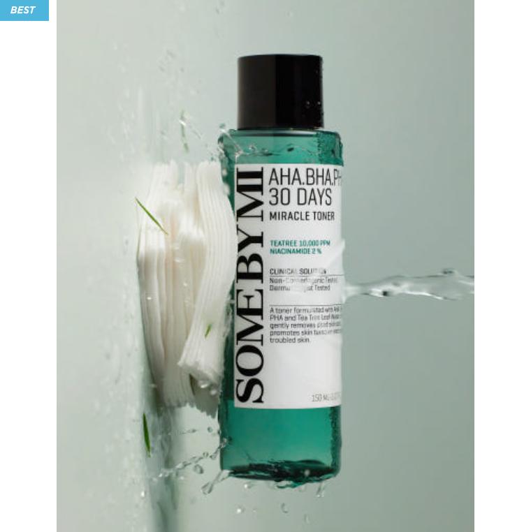 SOME BY MI AHA BHA PHA 30 Days Miracle Toner 30 мл | Отшелушивающий тоник в дорожном формате