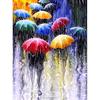 Full 5D Diy Diamond Painting Crowd In the Rain Embroidery Cross Stitch Home Decor Handmade Gift