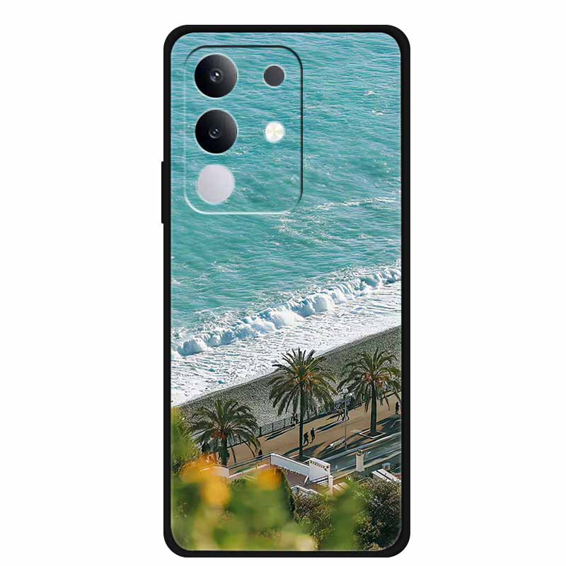 For vivo T4x Cover Silicone TPU Phone Case Funda for vivo T4x 5G V2437 Black Back Bumper Soft Protector Cartoon Anime Cute Capa