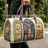 3D Gothic Stained Glass Print Halloween Gym Bag - Multi-functional Travel Bag