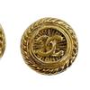 CHANEL Vintage large COCO Mark Earring metal gold Women Used