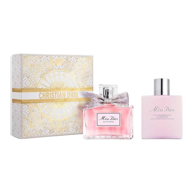 Dior Набор парфюмированного лосьона для тела и духов Miss Eau de Parfum Золотой Шар Ограниченная Подарочная Коробка EDP Парфюмированная вода Ландыш Пион 50 мл + 75 мл