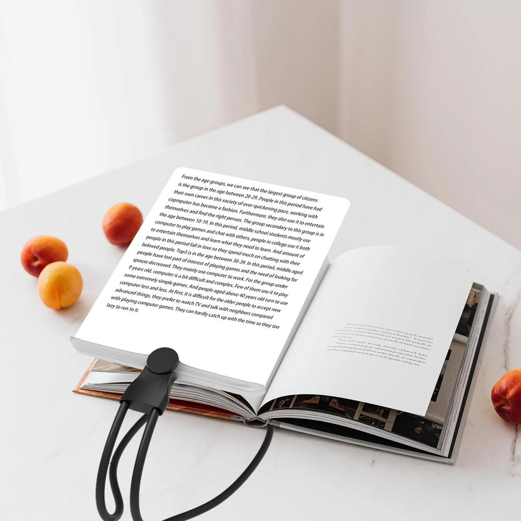 Full Page Large Sheet Magnifier Hands Free Neck Wearing Magnifying Glass Reading Aid Glass Page Magnifying Lens 2X Magnifier