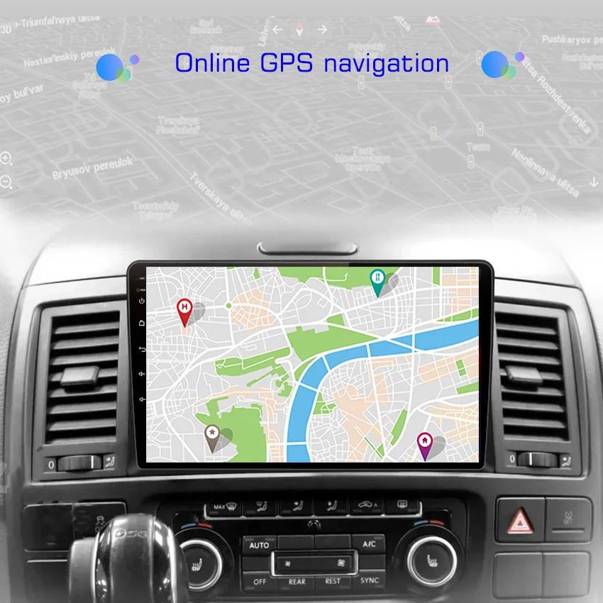 Android 13 Carplay радио для Volkswagen VW Multivan T5 2003-2015 Автомобильный стерео Мультимедиа Видео Плеер Android Auto GPS Navi