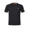 Explore Series Solid Color Crew Neck Pullover Short Sleeve T-Shirt Men Tops Deep-Black A11M427115FBK