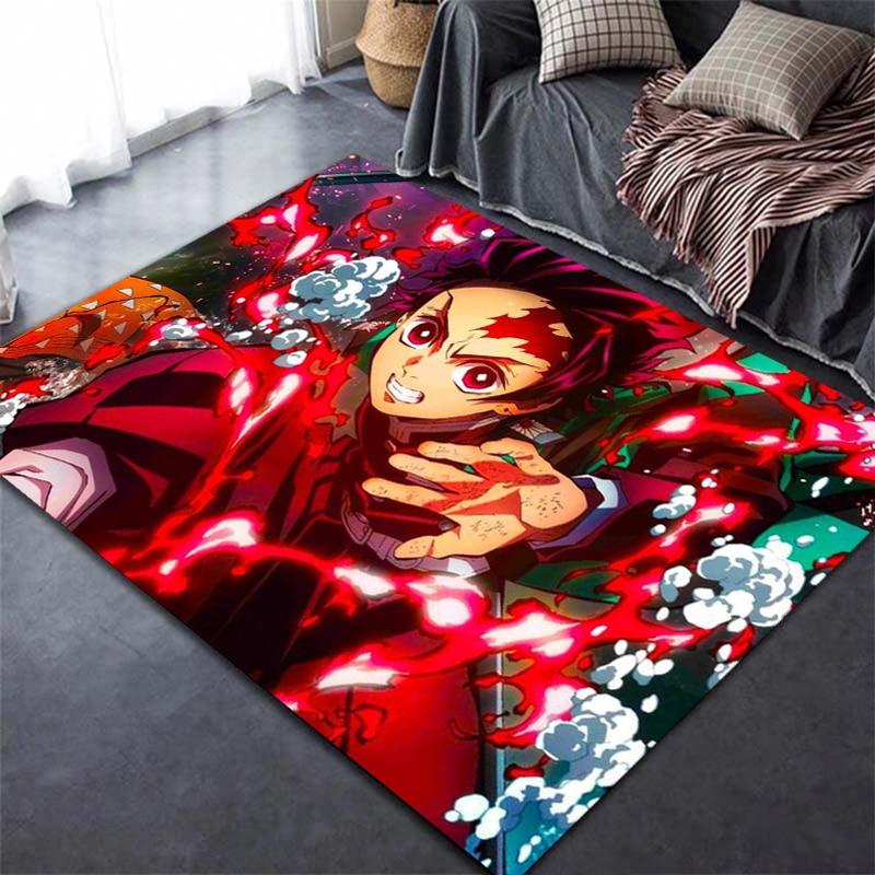Devil's Blade аниме Demon Slayer Kimetsu ковер с 3D принтом домашний декор мягкий коврик для спальни детские игровые ковры для ползания для гостиной