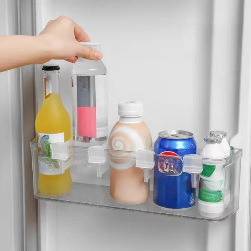 1/4 шт. Контейнер для ароматизаторов холодильника Зажим для холодильника Регулируемый защелкивающийся зажим для отделения холодильника Категория хранения напитков
