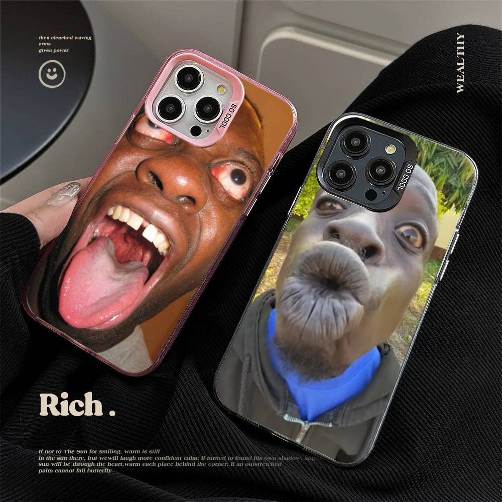 Смешной чехол для телефона с изображением уродливого мужчины для IPhone 16 15 14 13 12 11 Pro Max 17 Plus Яркая накладка