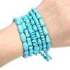 Synthetic Blue Turquoise DIY Jewelry Twisted and Special-Shaped Beads with Abacus and Animal Spacer Styles