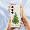 For Samsung Galaxy S25+ Case Christmas Tree Pattern Printing Straight Edge TPU Phone Back Cover