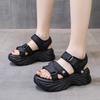 Fashionable Sports And Leisure Increased Thick-Soled Roman Sandals For Women Summer New Comfortable Beach Shoes