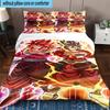 3PCS Goku Anime 3pcs Bedding,Including 3PCS Duvet Cover And 2pcs Pillowcases Perfect for Christmas,Ideal for Bedroom, Dormitory