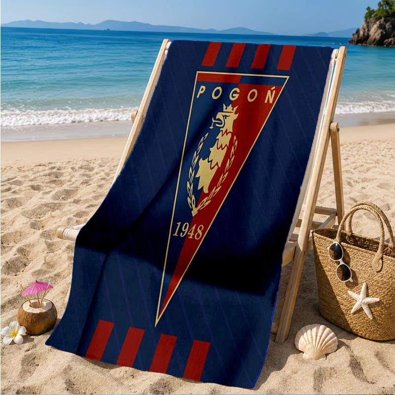 Pogoń Football Crest Beach Towel, Quick-drying, Easy to Care for, Suitable for Both Fitness and Beach Vacations,Sports Essential