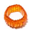 Браслет-манжета из натурального балтийского янтаря ручной работы, регулируемый t9K17