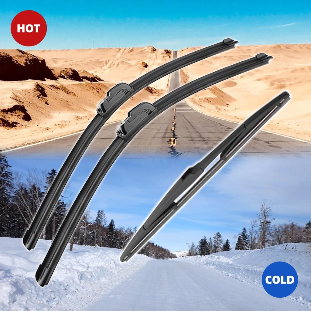 3 шт. для TOYOTA Prado 120 J120 2002-2009 22 "+ 21" + 16" передние и задние щетки стеклоочистителя, лобовое стекло, резак для окон, аксессуары 2005 2006 2007 2008 2009