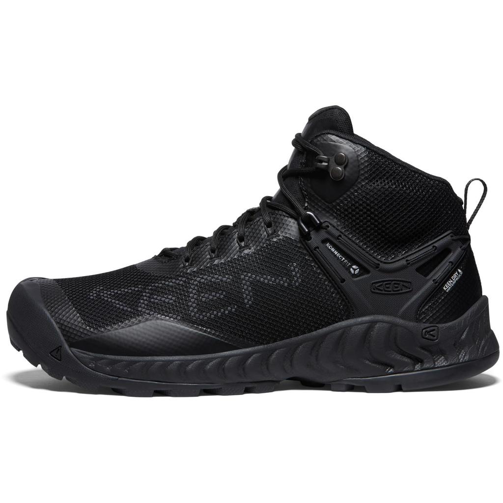 Трекинговые ботинки NXIS EVO MID WP Nexis Evo Mid водонепроницаемые TRIPLE BLACK см [Keen] мужские 28.0