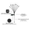 Solar Light Outdoor Waterproof Solar Garden Light Solar Starburst Swing Garden Light