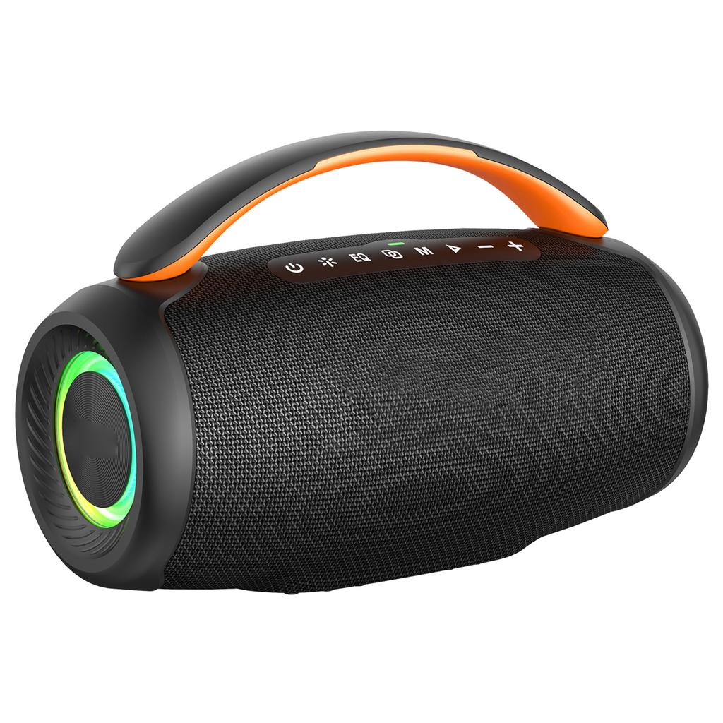 60W Portable BT Speaker, Powerful Subwoofer, 8000mAh Rechargeable Battery, RGB Lights, Deep Bass Sound Box, IPX6