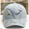 D Digital printing ocean wind octopus turtle dolphin baseball cap women's sunshade sun protection cap hat