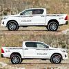 Hilux Pickup Off-Road Body Color Stripes: Personalized Decal Stickers