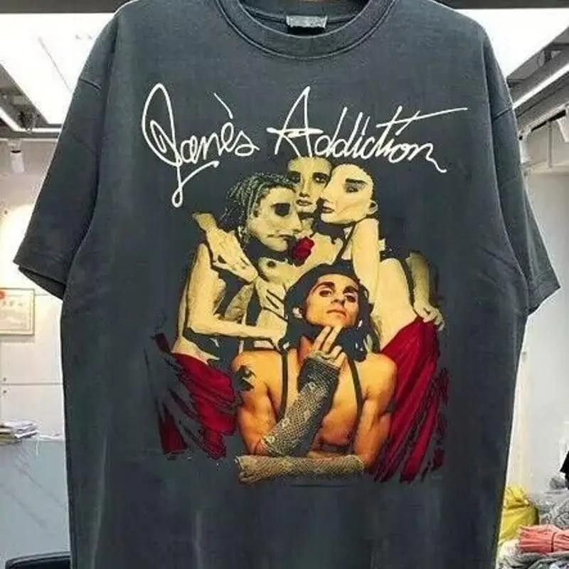 Jane S Addiction Rock Black Classic Style T Shirt Reprint