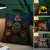 Игровой D-Dungeons And Dragons Двусторонний Печатный Чехол на Подушку Короткий Плюш Подходит для Гостиной Спален Дивана Декоративная Наволочка
