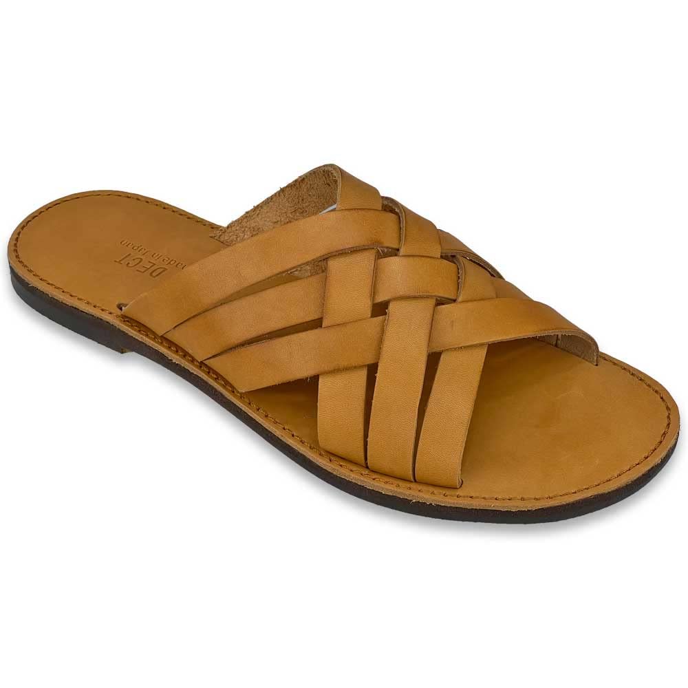 Сделано в натуральных легких [Dect] мужских сандалиях, кожа, Япония, кожа, коровья кожа, (Кэмел, LL)