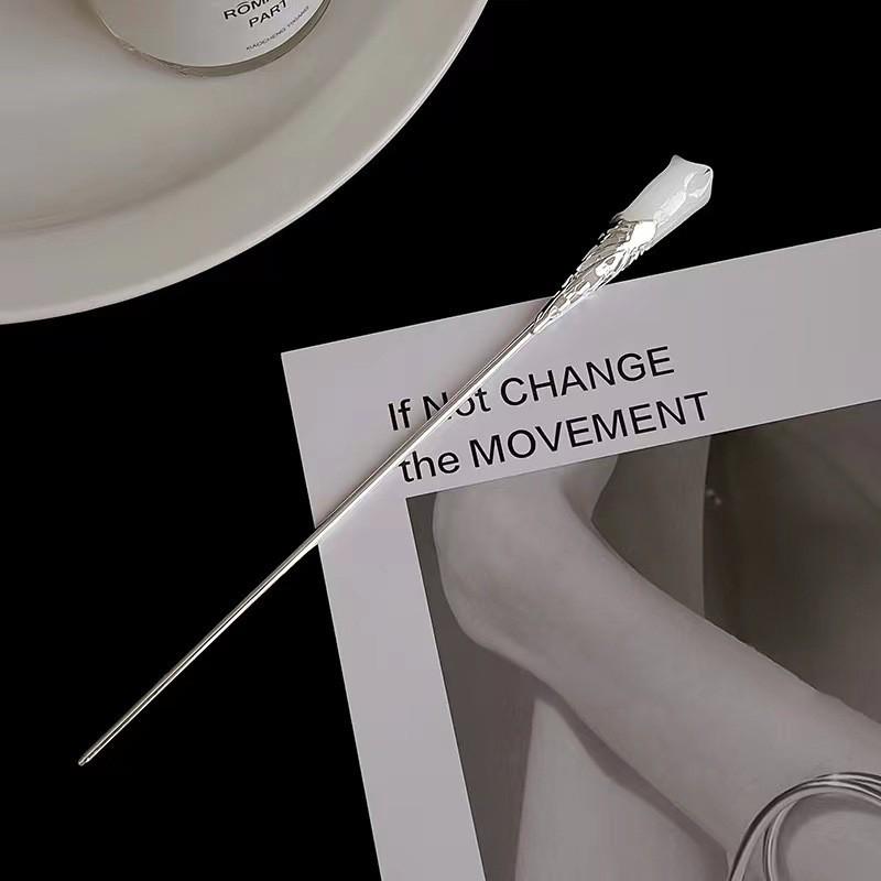 Заколка для волос в виде кисточки лотоса, инкрустированная бриллиантами: Элегантный китайский стиль с жемчужным цветком и замком мира, идеально подходит для женщин.