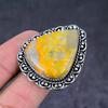 Natural Bumblebee Jasper Gemstone Handmade 925 Sterling Silver Ring Size 8 n8Z34