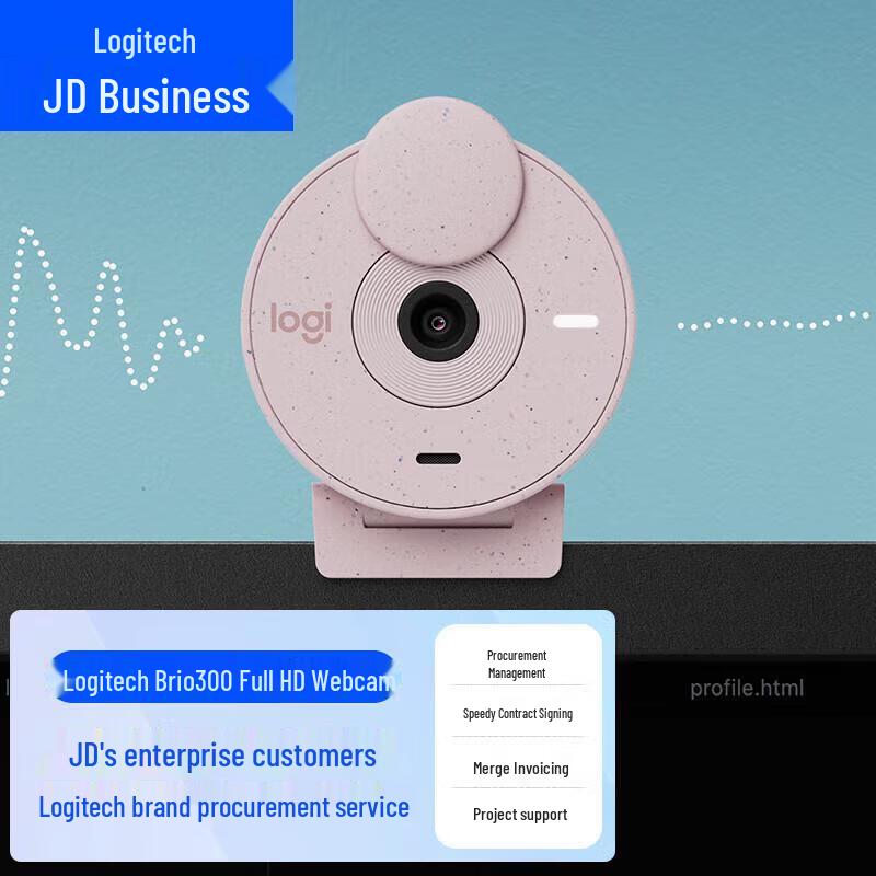 Logitech Brio 300 HD Webcam