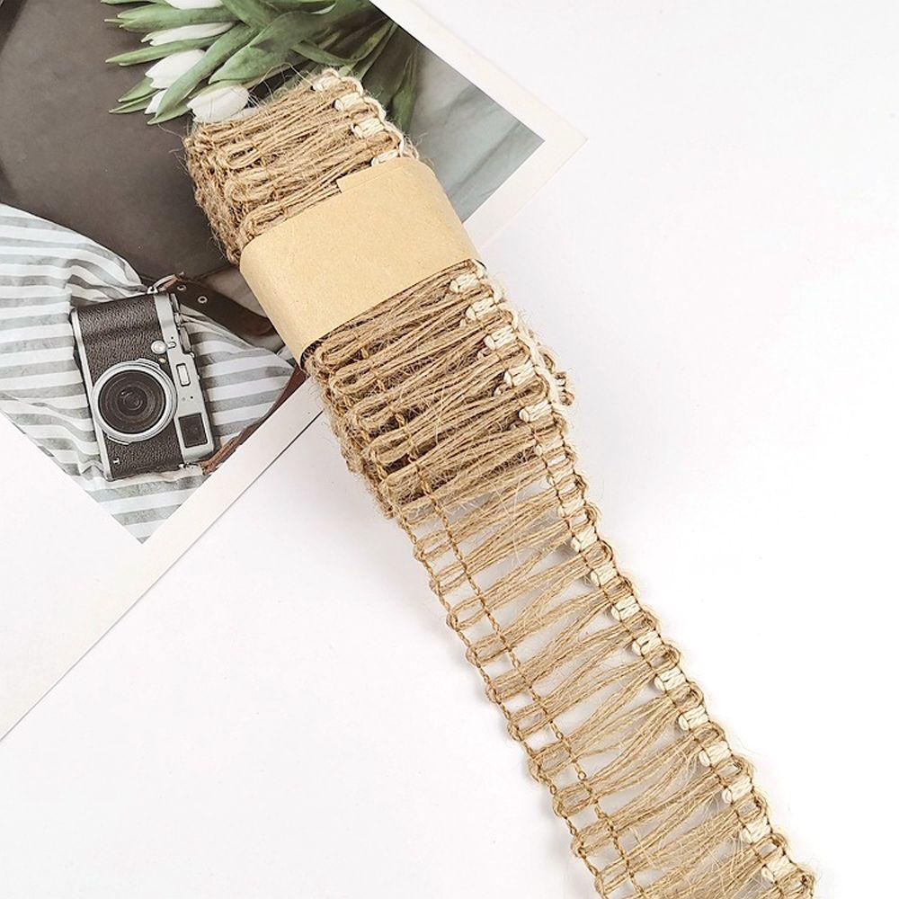 Woven DIY Scrapbook Home Ornament Lace Wedding Party Supplies Burlap Roll Jute Ribbon Hemp Rope