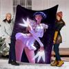1pc KPop ZOEY1 Theme Blanket - Digital Print, Polyester, Cozy for All Seasons, Perfect for Outdoor, Camping, and Travel