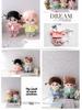 Специальное предложение: Пышная хлопковая кукла 20 см в повседневном платье-толстовке со школьным стилем и галстуком-бабочкой