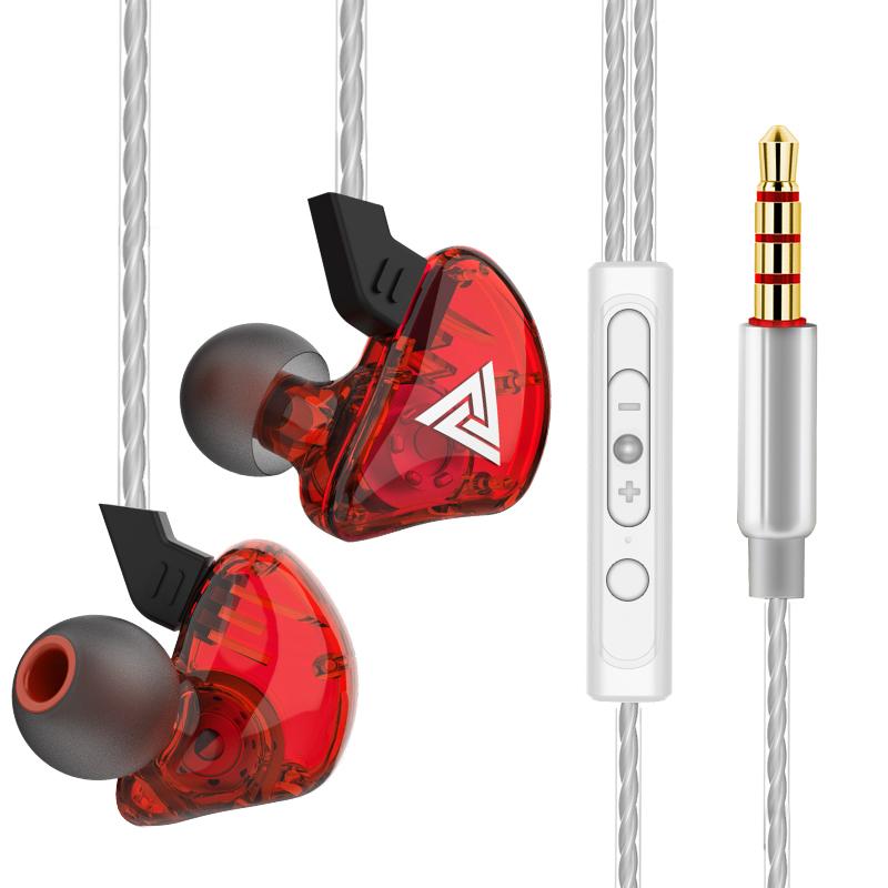 Оригинальные наушники QKZ AK6 Copper Driver HiFi, проводные, спортивные, с басами, стереогарнитура, музыкальные наушники-вкладыши 3,5 мм с микрофоном