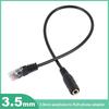 Replace RJ9 Connector Spare Parts 3.5mm Jack Adapter Cable Professional RJ9 Adapter Cable  Phone