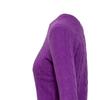 Polo Ralph Lauren FW23 однотонный свитер крупной вязки с длинным рукавом женский свитер фиолетовый 211910421-014