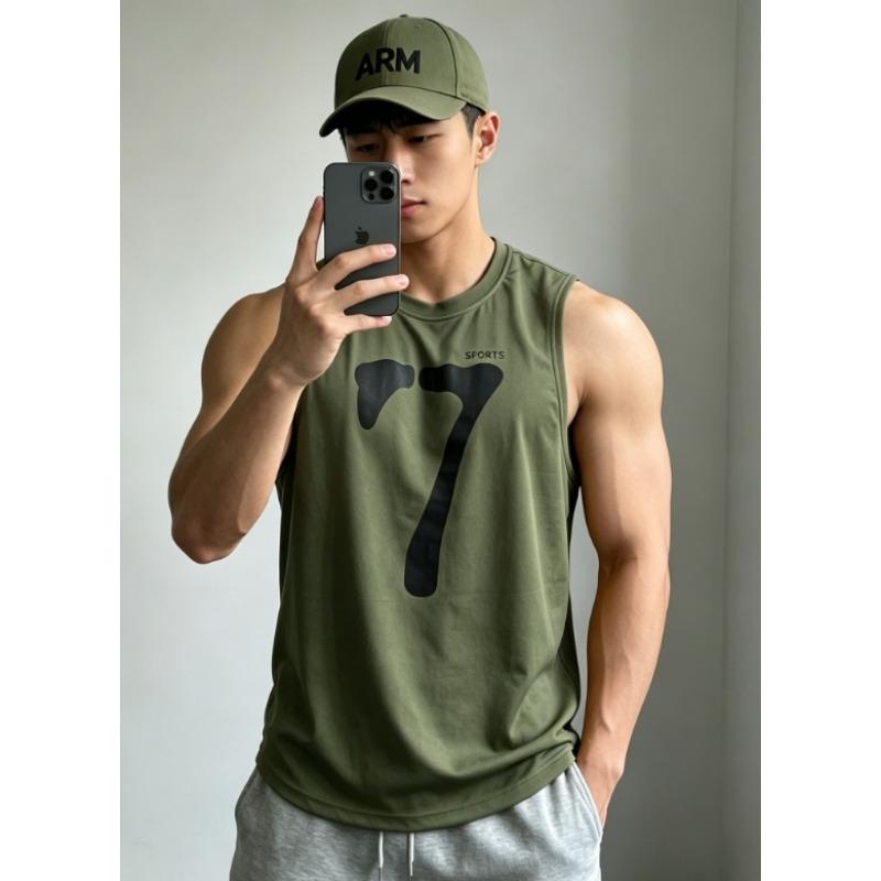 Summer Men's Basketball Jersey 7 Men's Sleeveless Original T-Shirt Training Basketball Vest Sports Men's T-Shirts and Tank Tops