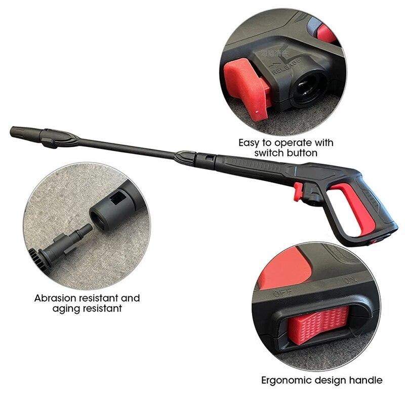 Мойка высокого давления для автомойки, распылитель водяного пистолета для AR/Black&Deck/Bosch AQT, инструменты для чистки сада и водопроводная труба длиной 5/6/8 метров