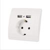 1 шт. настенная электронная розетка европейского стандарта с двойной домашней USB-вилкой, зарядное устройство, розетка с USB