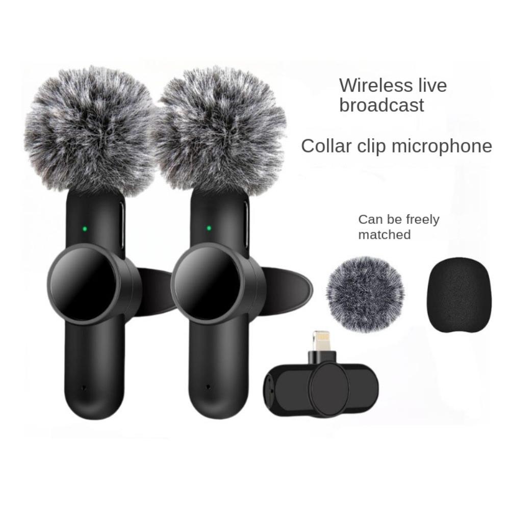 Professional Mini Lapel Mic Noise Reduction Wireless K3 Microphone  Radio Live Recording