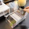 Large Capacity Card Storage Box Acrylic Make Up Organizer Stackable Photo Card Storage Box  Home