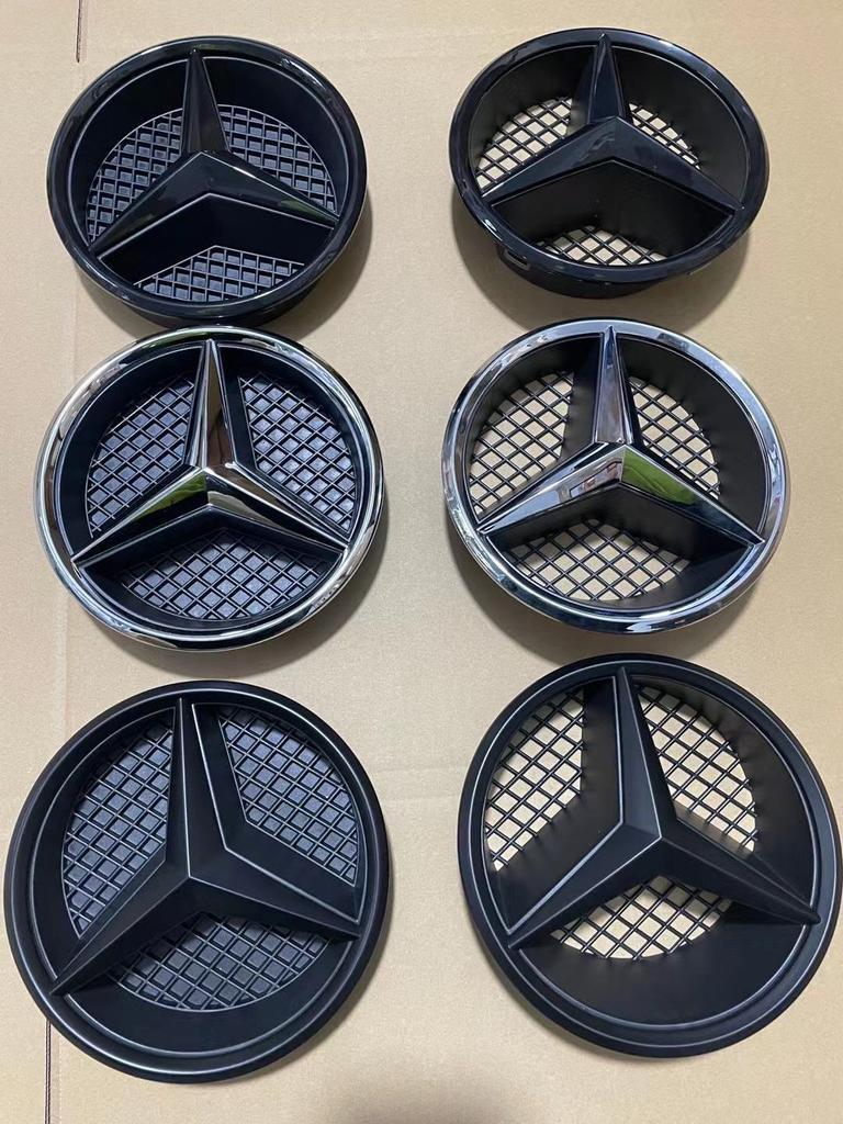 AABGT1 Grill Badge Grid style Front Emblem for Mercedes benz AMG A B C E CLA CLS SLK GL Metris GLK GLA G R V VITO GLE GLC GLS