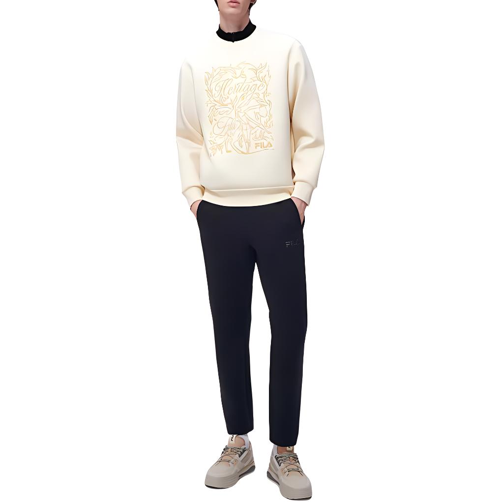 Новые повседневные брюки FILA мужские угольно-черные F11M318601FBK